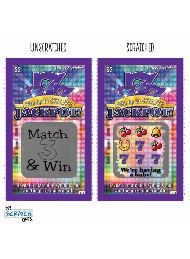 My Scratch Offs Pregnancy Announcement Reveal Scratch Off Fake Lotto Replica Tickets VARIETY Pack 5 Baby Delivery Scratch-Off Party Favor Family & Friends - Image 3