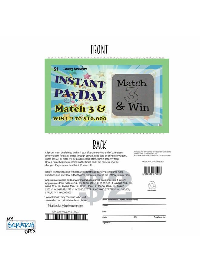 My Scratch Offs Pregnancy Announcement Reveal Scratch Off Fake Lotto Replica Tickets VARIETY Pack 5 Baby Delivery Scratch-Off Party Favor Family & Friends - Image 4