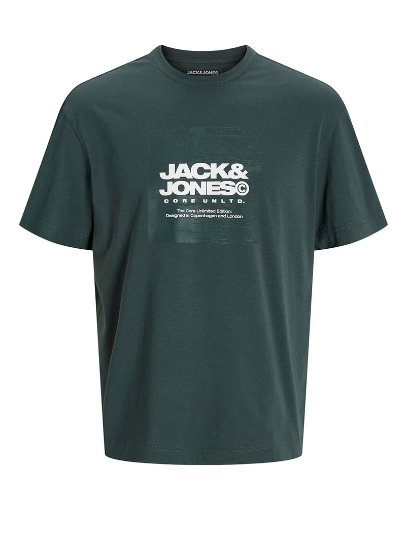 Jack & Jones Junior Kids Logo Print Crew Neck T-Shirt
