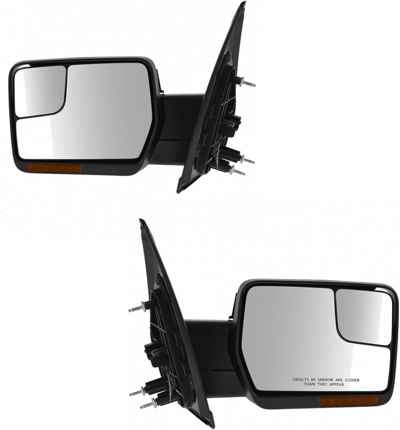 TRQ Driver & Passenger Side Mirror Set for 2004-2008 Ford F-150 & 2006-2008 Lincoln Mark LT - Image 1