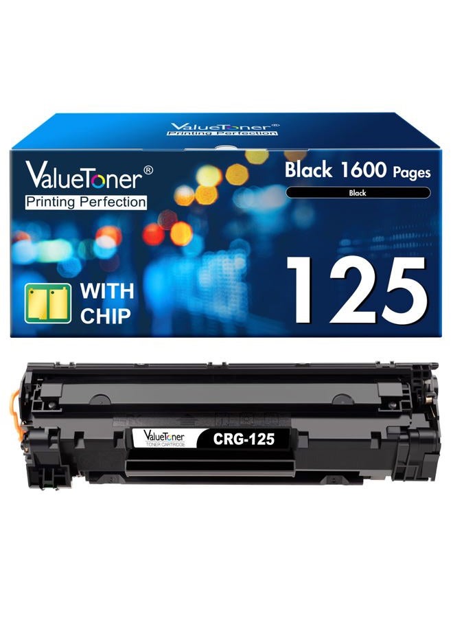 Valuetoner خراطيش حبر متوافقة بديلة لـ Canon 125 CRG-125 متوافقة مع طابعة الليزر ImageClass MF3010 و LBP6030w و LBP6000 (أسود، 1 عبوة) - Image 1