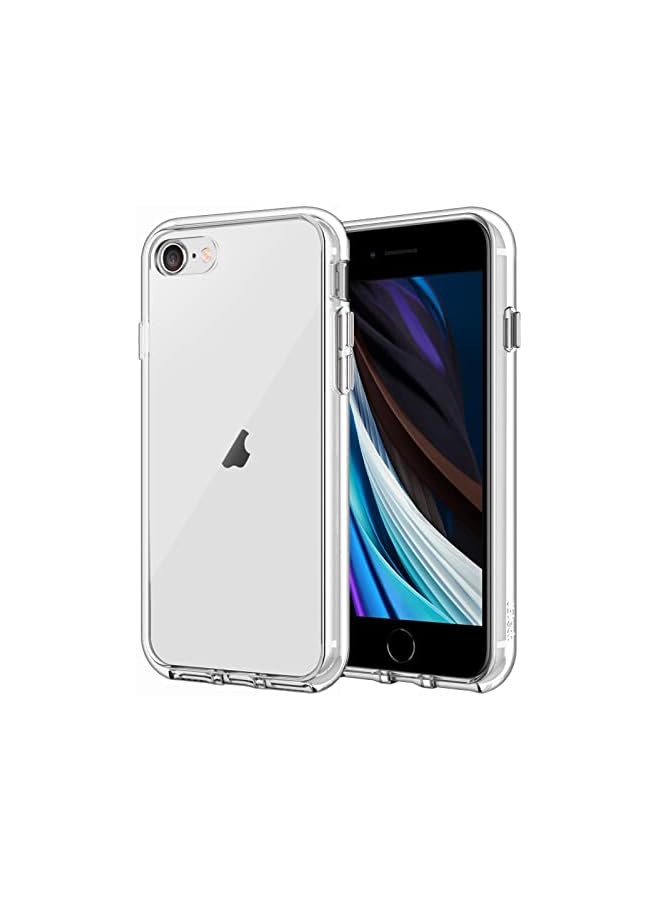 JETech Case for iPhone SE 3/2 (2022/2020 Edition), iPhone 8 and iPhone 7, 4.7-Inch, Non-Yellowing Shockproof Phone Bumper Cover, Anti-Scratch Clear Back (Clear) - Image 1