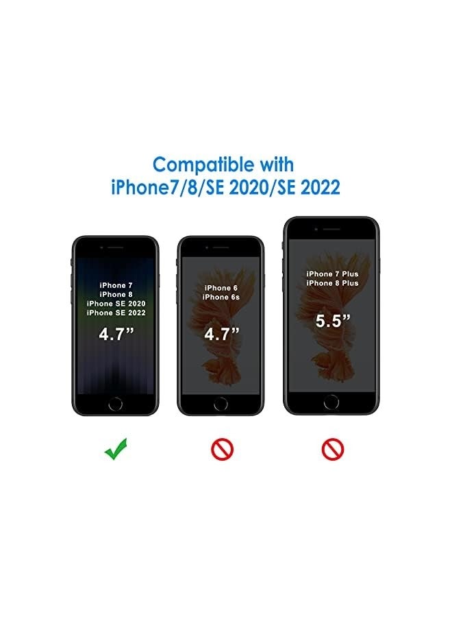 JETech Case for iPhone SE 3/2 (2022/2020 Edition), iPhone 8 and iPhone 7, 4.7-Inch, Non-Yellowing Shockproof Phone Bumper Cover, Anti-Scratch Clear Back (Clear) - Image 2