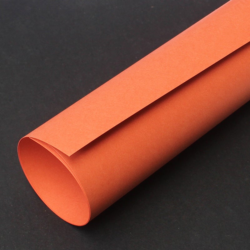 Generic Wholesale 180g 4K color cardboard 8k hard cardboard thick painting decoration kindergarten diy hand origami orange red 
