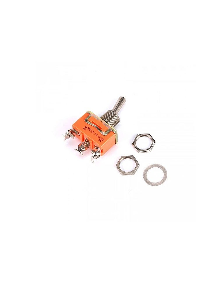 KNP KNP E-TEN 1021 is a 2-pin toggle switch designed for simple ON-OFF control in various electronic and electrical applications Its compact size and straightforward operation make it ideal for use in a range of devices and systems where reliable switching is required. - Image 2