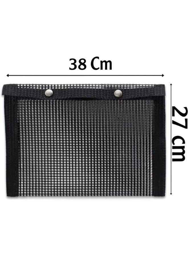 SHOWAY - Set of 2 BBQ Mesh Grill Bags Barbecue Bag 40 * 27cm Reusable Grilling Pouches for Charcoal, Gas, Electric Grills for All Event - Image 1