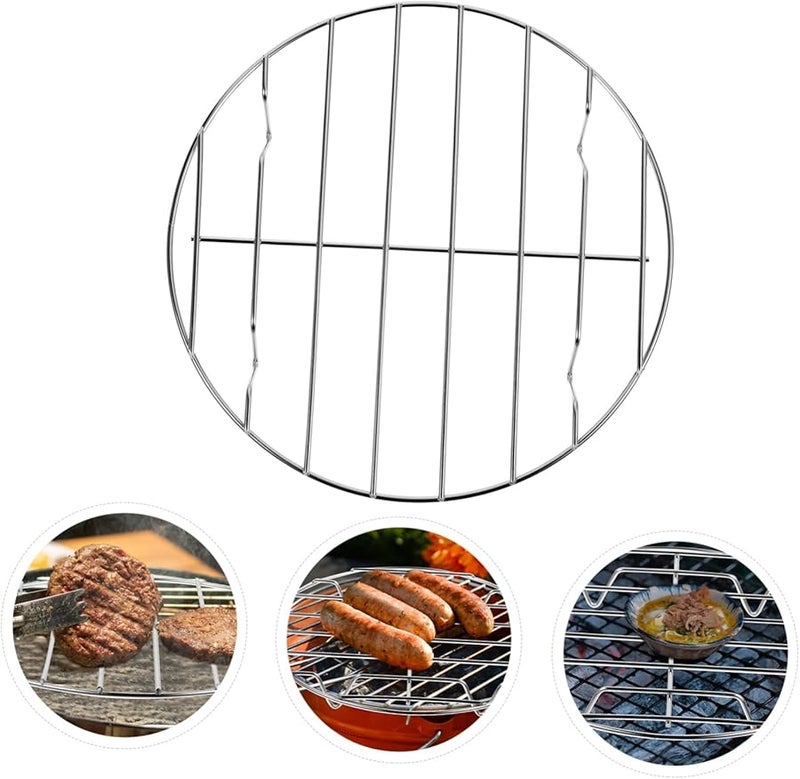 Stainless Steel Baking Rack Size 1 For Pizza Fish Meat Vegetables Even Heat Dishwasher Safe - Image 3