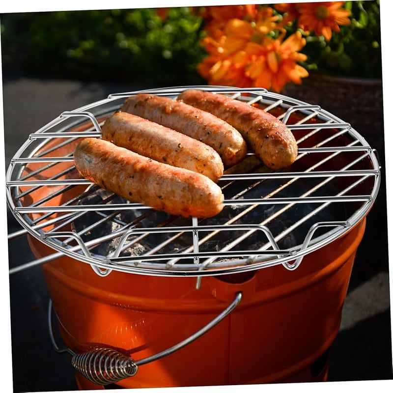 Stainless Steel Baking Rack Size 1 For Pizza Fish Meat Vegetables Even Heat Dishwasher Safe - Image 2