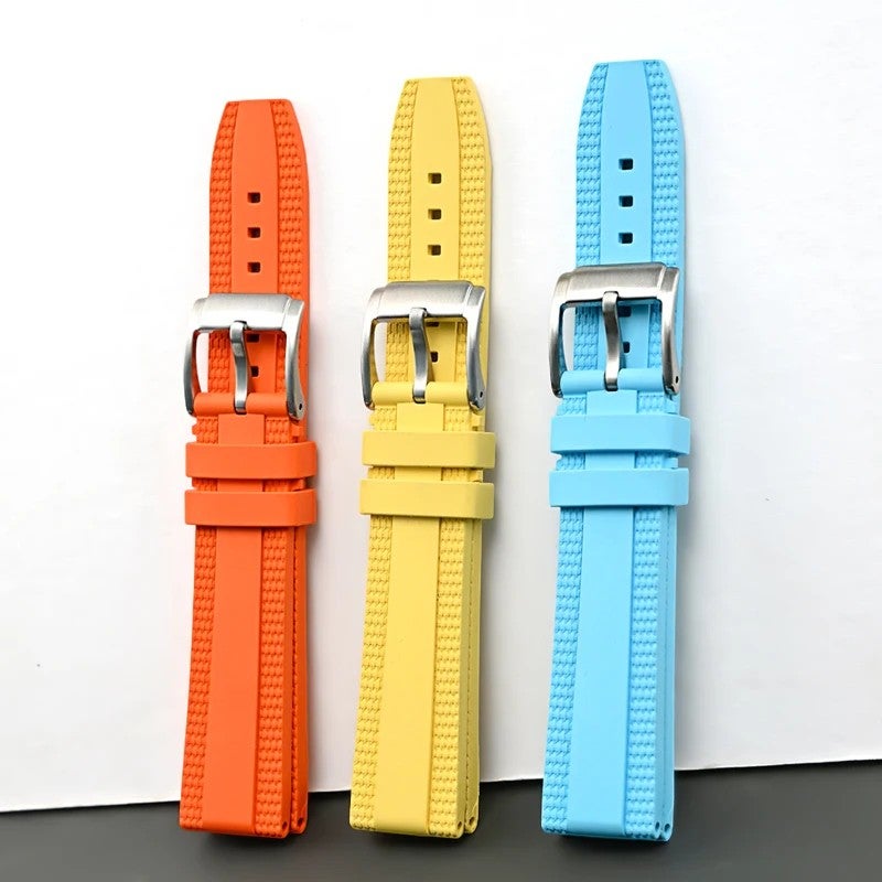 Bluejw New Design Luxury FKM Rubber Watch Strap for Breitling Superocean Heritage Series – Premium Fluororubber Replacement Band - Image 2