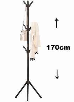 ARNOTEC Easy to assemble 170cm Coat Rack Sturdy Metal Coat Rack Stand, Free Standing Tree Hanger with 4 Sections & 9 Hooks, for Home/Bedroom/Office/Hallway/Entry  - Image 1