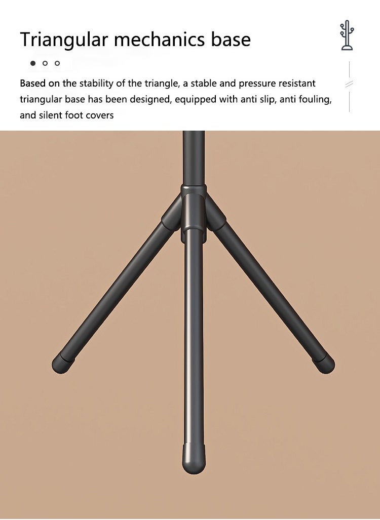 Easy to assemble 170cm Coat Rack Sturdy Metal Coat Rack Stand, Free Standing Tree Hanger with 4 Sections & 9 Hooks, for Home/Bedroom/Office/Hallway/Entry