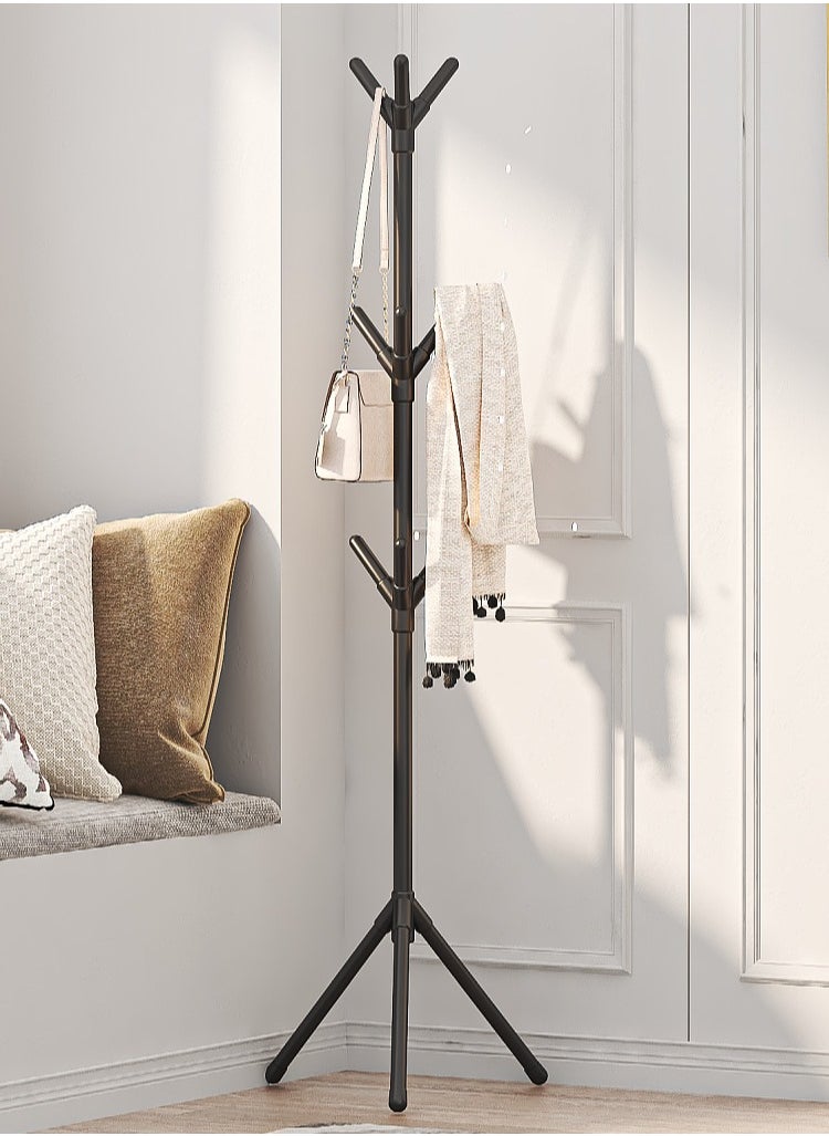 Easy to assemble 170cm Coat Rack Sturdy Metal Coat Rack Stand, Free Standing Tree Hanger with 4 Sections & 9 Hooks, for Home/Bedroom/Office/Hallway/Entry