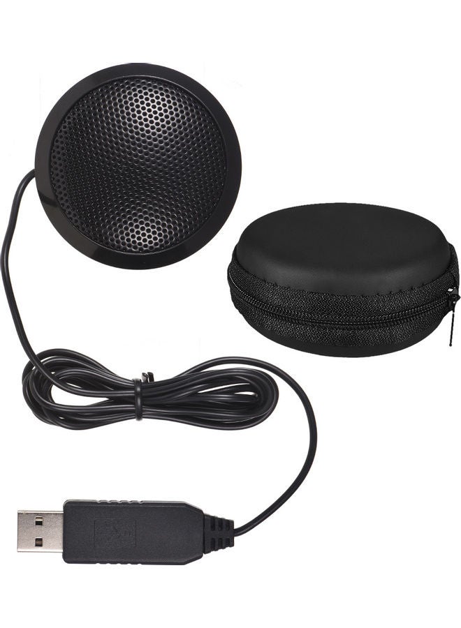Microphone Mic with USB Port Black - Image 2