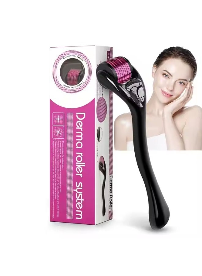 Derma Derma Roller - 0.5 mm to stimulate hair growth and skin rejuvenation  - Image 2