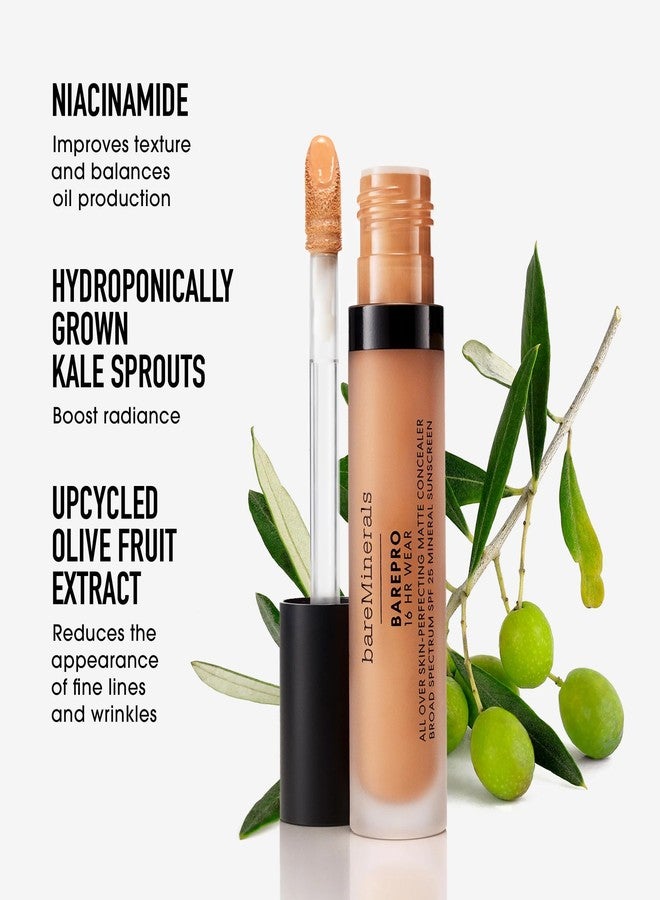 bareMinerals BAREPRO 16HR All Over Skin-Perfecting Natural Matte Concealer Mineral SPF 25 with Niacinamide, Conceals Dark Spots, Blemishes + Dark Circles Under Eyes, Safe for Sensitive Skin, Vegan - Image 3