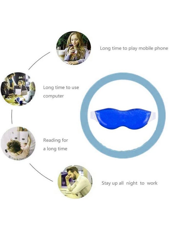 EcommerceHubÂ® Cold Cooling Gel Face Mask 1PC with Eye Mask 2PCs, Safe Gel Technology Complete Eye, Under Eye and Face Ice Pack Set, Face Eye Masks for Dark Circles and Puffiness with Storage Bagâ¦ - Image 4