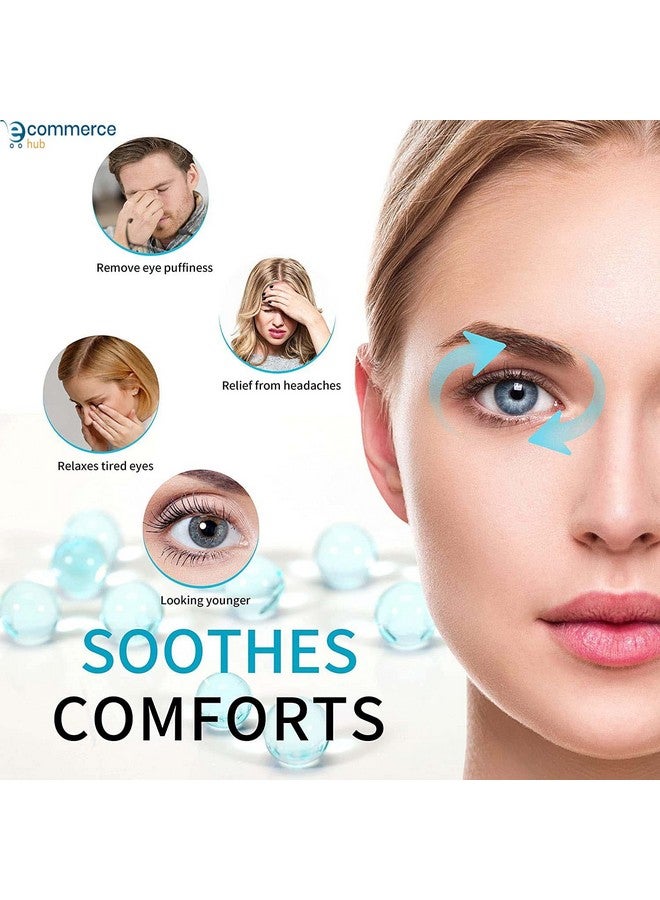 EcommerceHubÂ® Cold Cooling Gel Face Mask 1PC with Eye Mask 2PCs, Safe Gel Technology Complete Eye, Under Eye and Face Ice Pack Set, Face Eye Masks for Dark Circles and Puffiness with Storage Bagâ¦ - Image 3