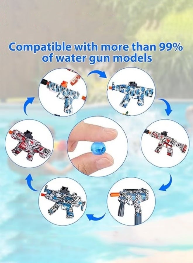 هايدو خرزات هلام بلاستر (100000pcs) 7-8 ملم خرزات مياه كرات هلام طلقات مصنوعة من كرة مياه غير سامة تتوافق مع بندقية كرة رش زرقاء - Image 4