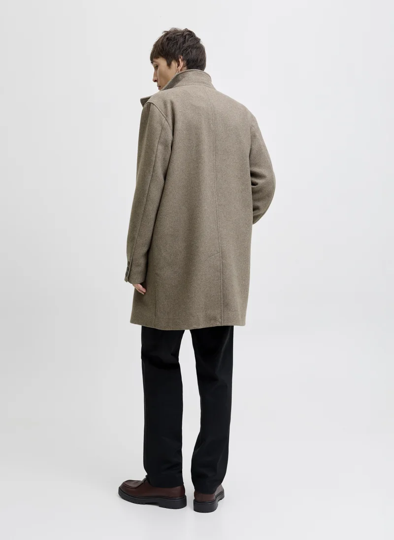 جاك اند جونز High Collar Over Coat