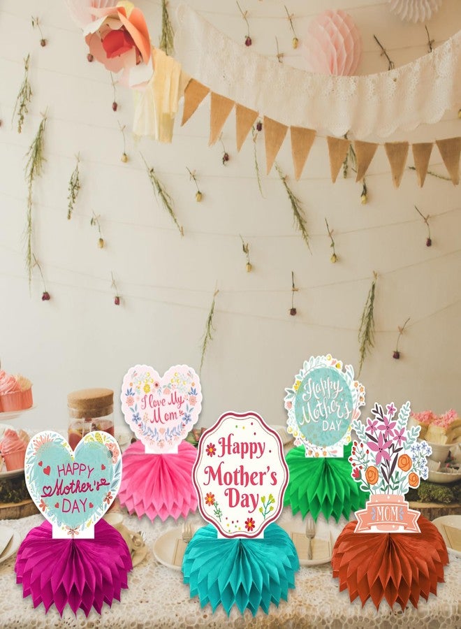 FSHANEE Happy Mother’s Day Honeycomb Centerpiece Party Decoration Best Mom Table Toppers Mother’s Themed Party Honeycomb Desk Toppers Party Supplies Mother’s Day Honeycomb Table Centerpieces Party Favors-6 - Image 5