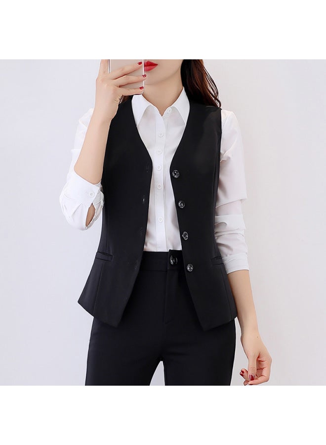 Vest 2022 Spring New Small Tall Suit Large Size Women's Clothing Outside Professional Vest 
