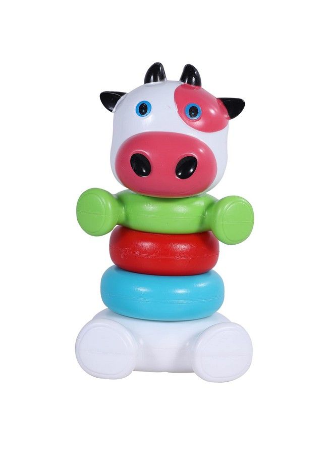 Toyzone Cow Ringtoss 61403 ; Plastic Ringtoss Stacking Ring Throw Game For Toddlersindoor;Outdoor Activity;Multi Colored Durable Plastic Rings;Learning Activity For Kids - Image 3