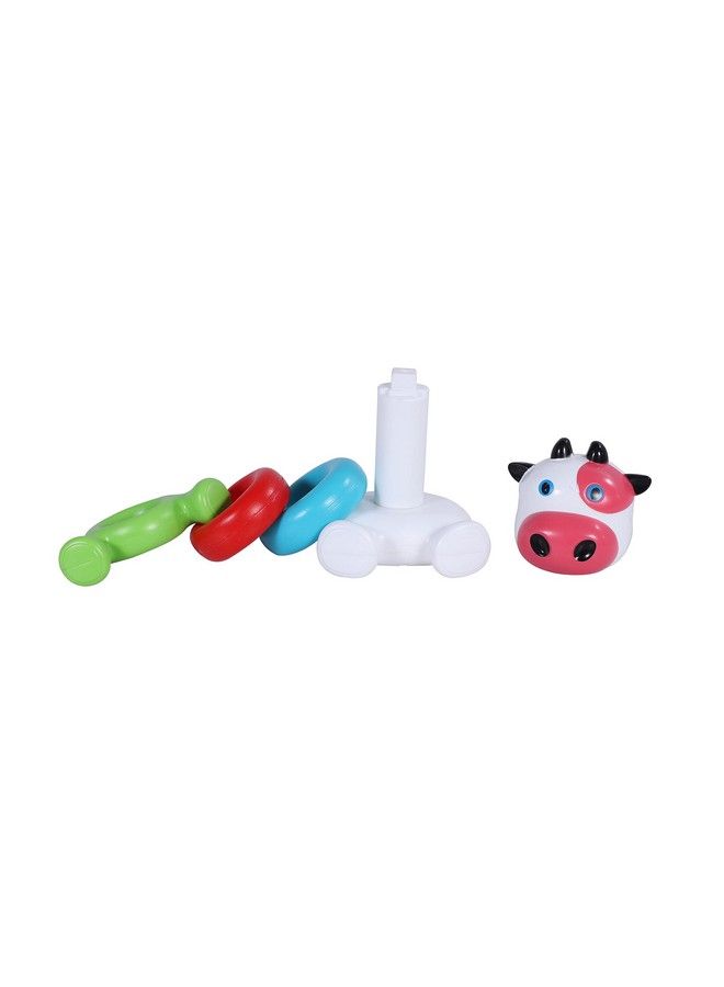 Toyzone Cow Ringtoss 61403 ; Plastic Ringtoss Stacking Ring Throw Game For Toddlersindoor;Outdoor Activity;Multi Colored Durable Plastic Rings;Learning Activity For Kids - Image 5