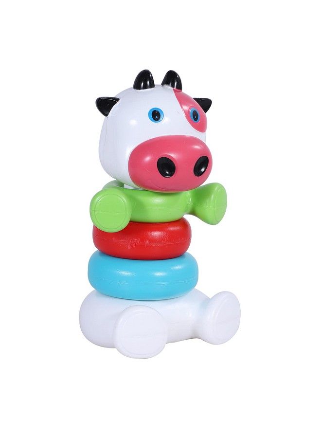 Toyzone Cow Ringtoss 61403 ; Plastic Ringtoss Stacking Ring Throw Game For Toddlersindoor;Outdoor Activity;Multi Colored Durable Plastic Rings;Learning Activity For Kids - Image 2