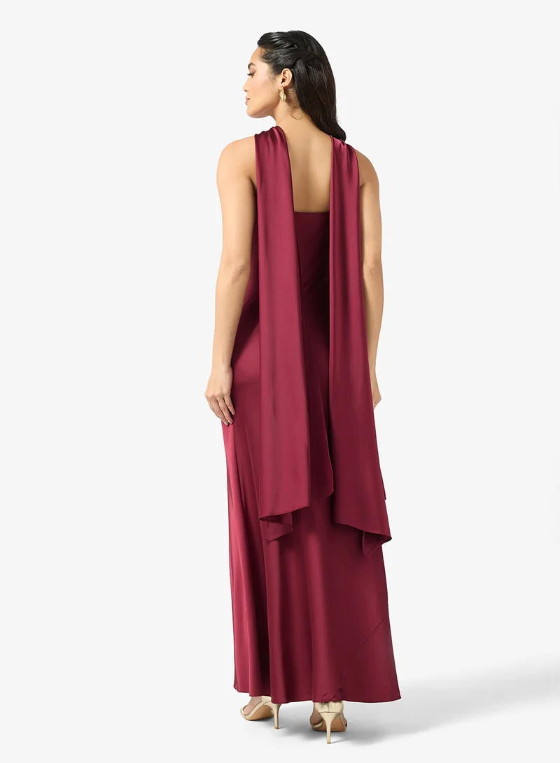 Adrianna Papell  Strapless Twist-Front Maxi Dress for Women | Best Price UAE