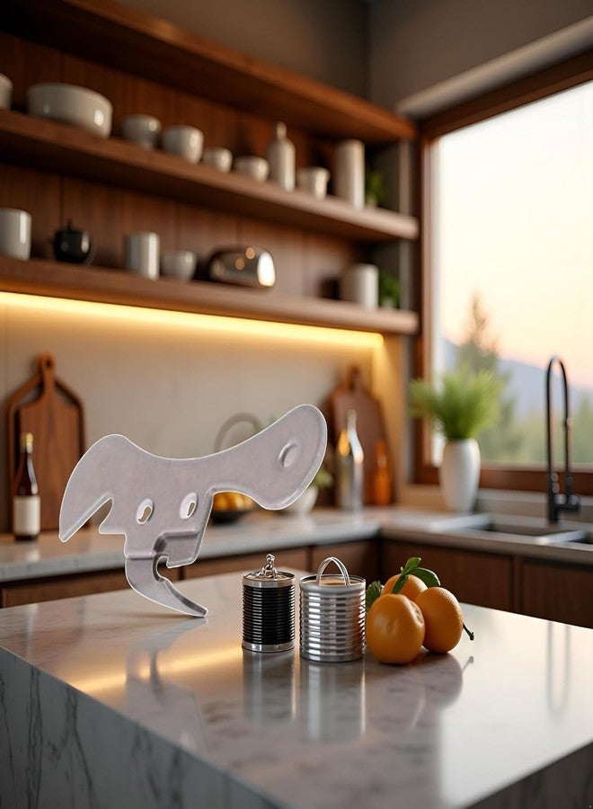 SelHeng Silver Stainless Steel Can Opener Manual Can Opener Multifunctional Kitchen Accessories, Manual Can Openers, Manual - Image 4