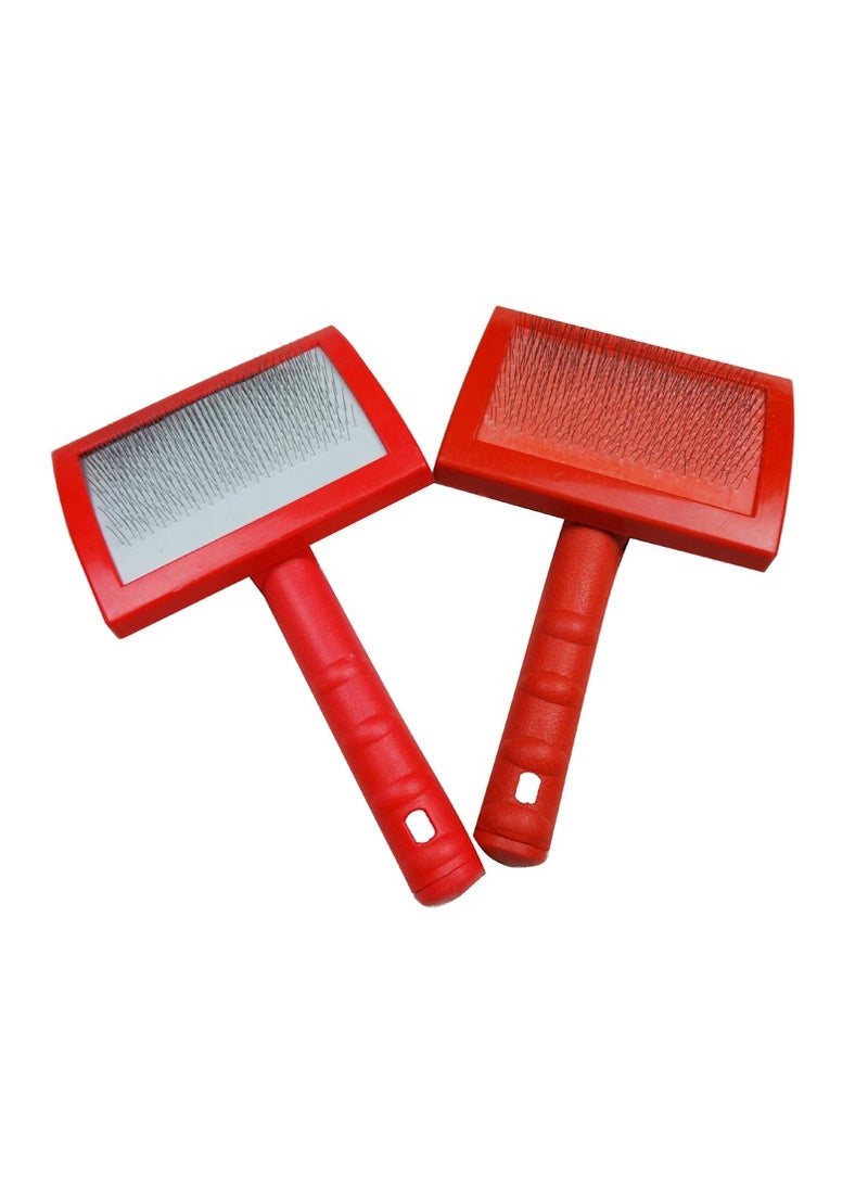 فرشاة حمراء ذات شعيرات رقيقة