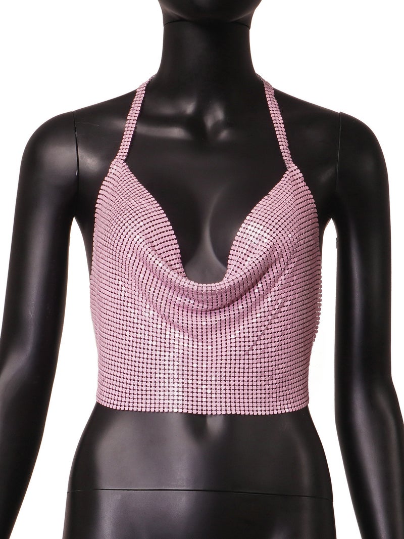 Supply Wish Best-Selling Metal Sequin Sleeveless Sling Yy1422 - Image 1