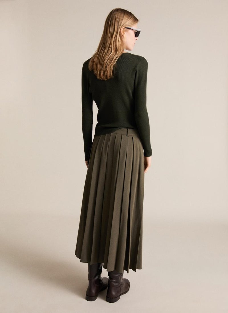 MANGO V-Neck Knitted Cardigan  - Image 2