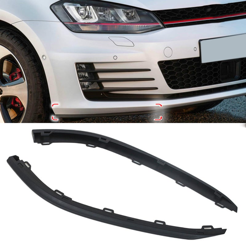 JESYMBX for VW for Volkswagen for Golf MK7 GTI 20152017 Front Bumper Lip Lower Spoiler Air Deflector Trim 5GG8059039B9
