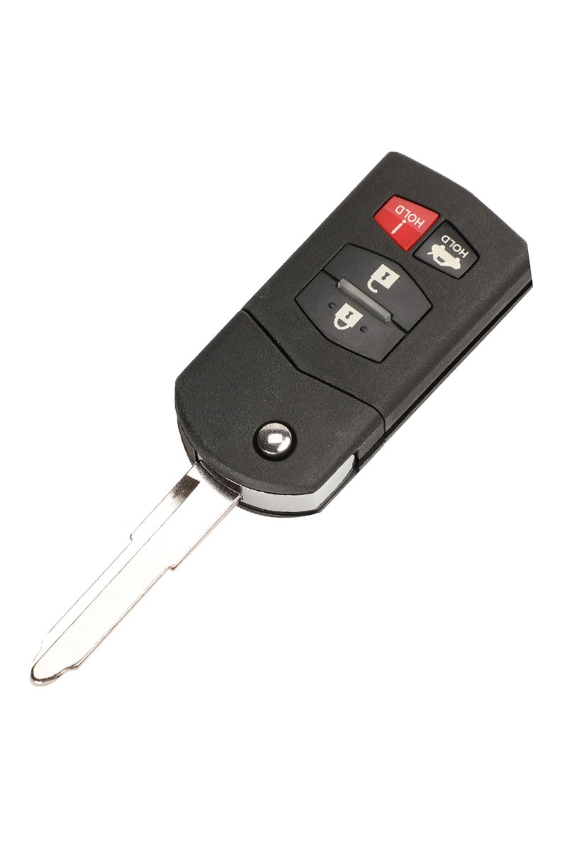 غطاء مفتاح قابل للطي بأربعة أزرار أو ثلاثة أو أربعة أزرار، مناسب لسيارات مازدا 3 و5 و6 وRX-8 وM