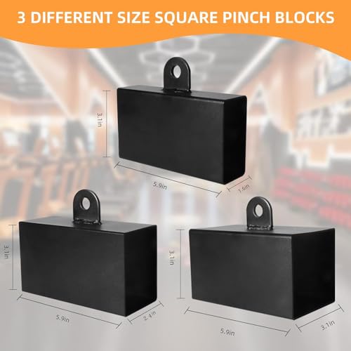 powerfeng Pinch Block Grip Strength Set : Pinch Trainer Grip with Loading Pin for Finger Forearm Hand Strength Rock Climbing Strengthener Training Workout Equipment - Image 5