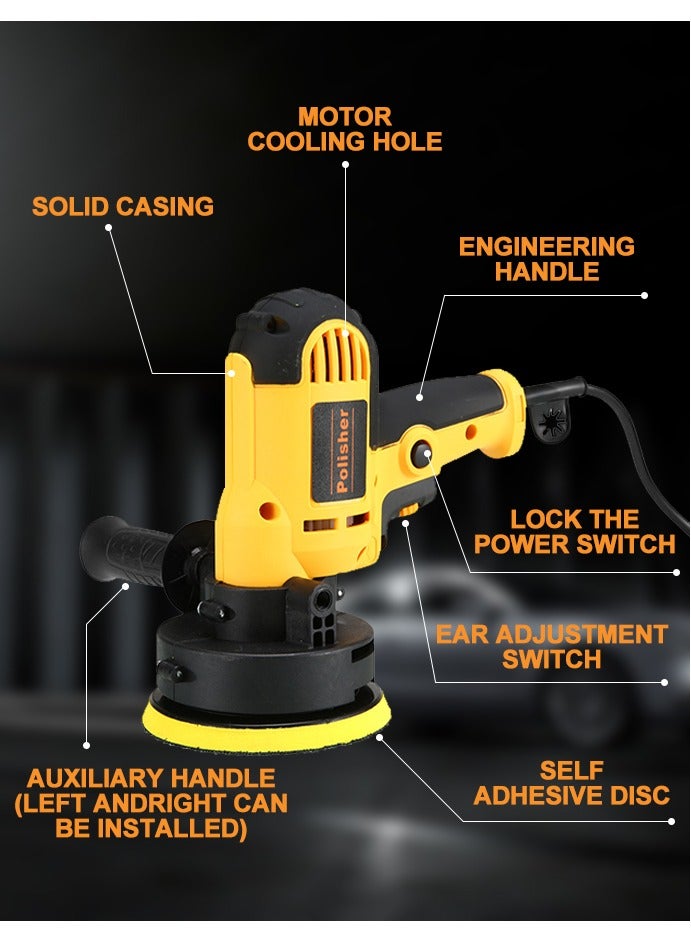 Buffer polisher with 25 accessories. Variable Speed Drilling Polishing Kit, Car Polishing Machine with Removable Handle, Suitable for Polishing Cars, Furniture, Floors, Stones