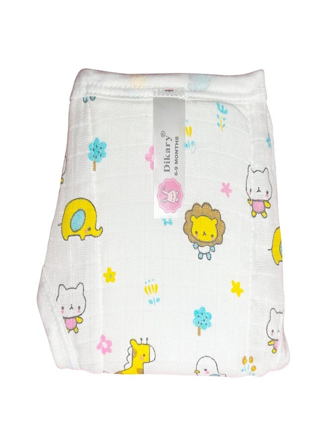 Dikary New born Baby's Cotton Cloth Diapers/Langot/nappy U Shaped Washable and Reusable Nappies (Multicolour) (New Born, 2, count) - Image 2