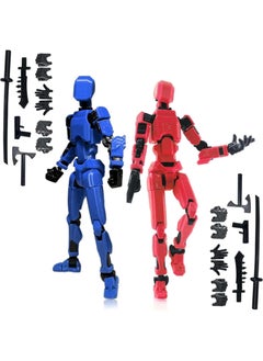 Generic KIDSZONE DIY T13 3D Printed Movable Robot T13 Action Figure Dummy13,Hand Painted Figures, Desk Decoration, for Collectors Game Lovers,Creative Gifts For Boys Girls (2 Random Colors)  - Image 1