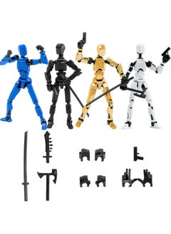Generic KIDSZONE DIY T13 3D Printed Movable Robot T13 Action Figure Dummy13,Hand Painted Figures, Desk Decoration, for Collectors Game Lovers,Creative Gifts For Boys Girls (2 Random Colors)  - Image 2