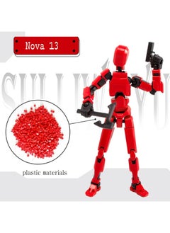 Generic KIDSZONE DIY T13 3D Printed Movable Robot T13 Action Figure Dummy13,Hand Painted Figures, Desk Decoration, for Collectors Game Lovers,Creative Gifts For Boys Girls (2 Random Colors)  - Image 4
