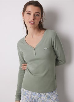 women'secret Lake Pajamas Cotton Ribbed Flowers  - Image 2