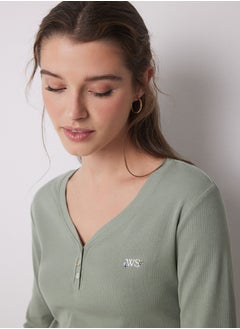 women'secret Lake Pajamas Cotton Ribbed Flowers  - Image 3