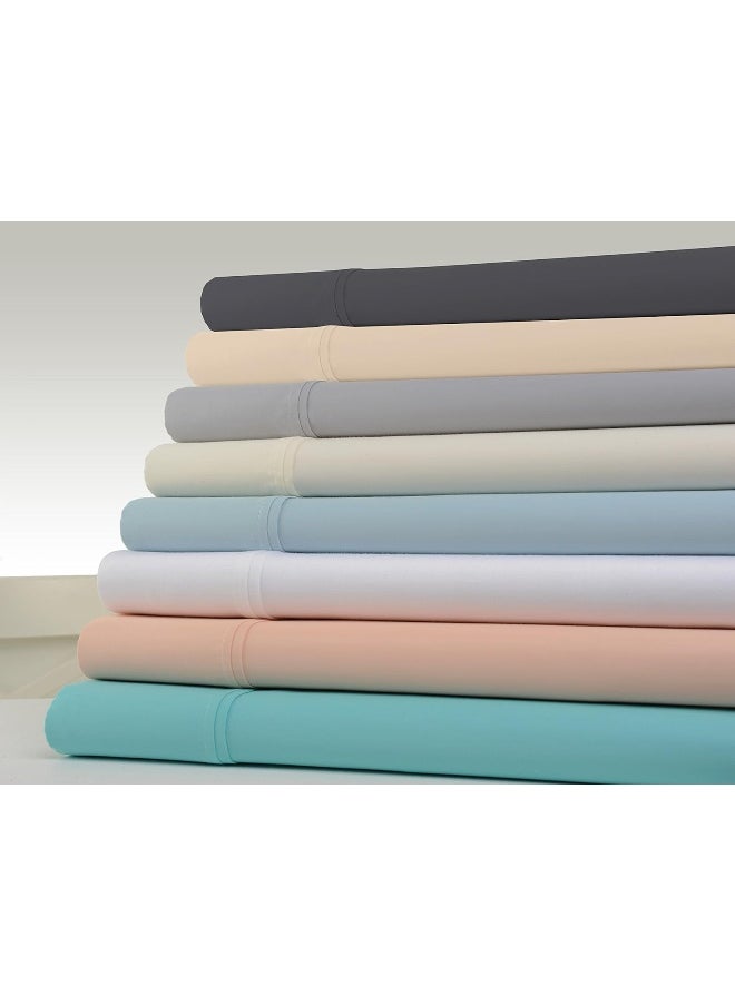 Kathy Ireland - kathy ireland 1200 Thread Count 6 Piece Cotton Rich Sheet Set, Ivory - King - Image 1