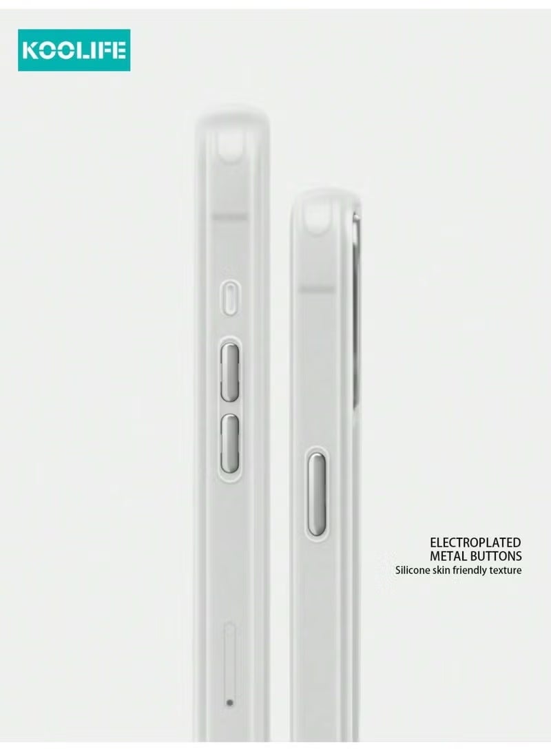 iPhone 13 Pro Max Case - White - Magnetic, MagSafe Compatible, Full Protection - Image 3