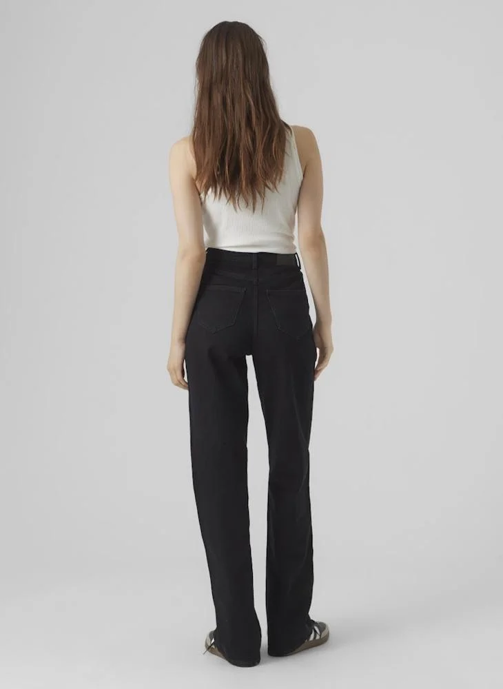 VERO MODA  Casual High Rise Wide Leg Jeans for Women | Best Price UAE