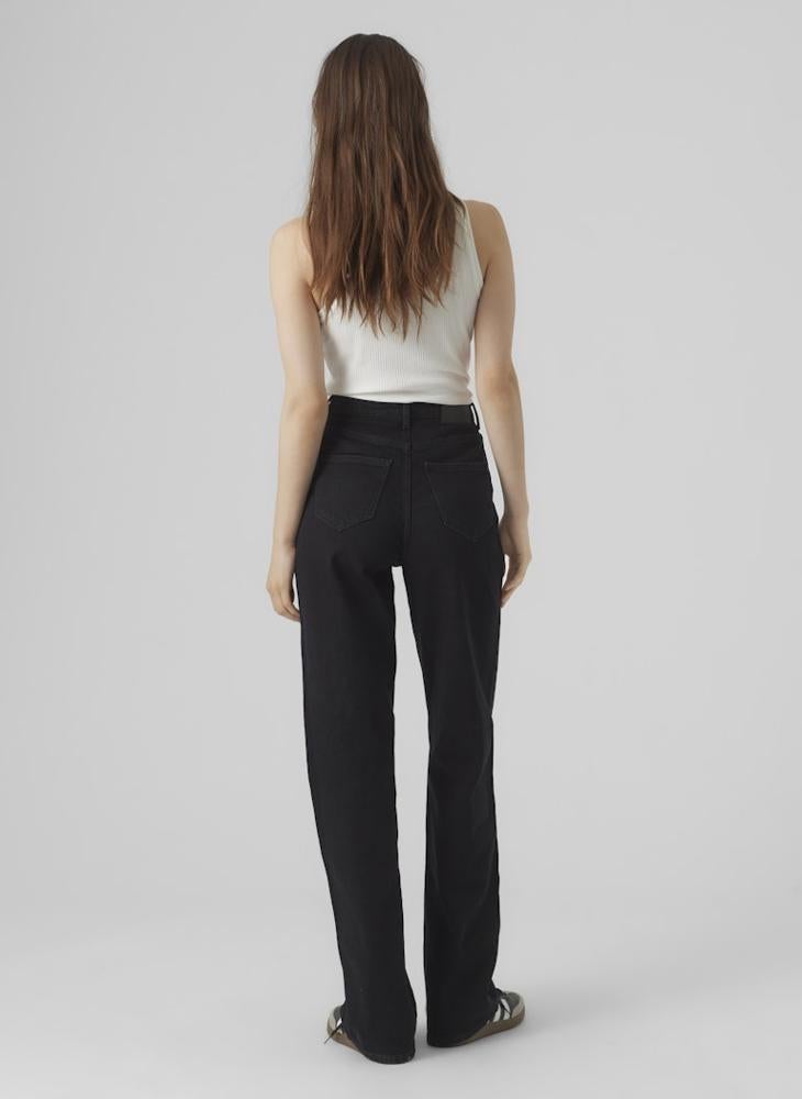 VERO MODA Casual High Rise Wide Leg Jeans - Image 2