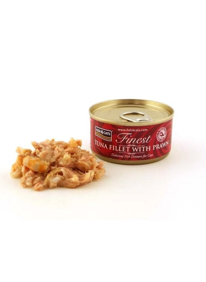 fish4cats - Fish4Cats Tuna Fillet with Prawn Cat Wet Food 70g - Image 1