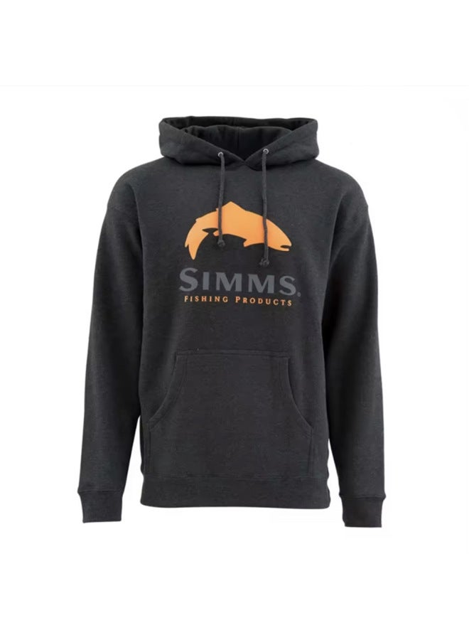 Simms Autumn And Winter Sweatshirts Casual Loose Fishing Clothes Men's And Women's Hoodies Outdoor Long-sleeved Jackets Fleece-lined Need To Be Noted