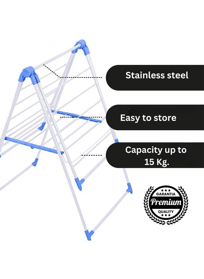 DUNISO Heavy Duty Foldable Clothes Drying Rack,Multifunctional Laundry Racks，Laundry Drying Racks，with Adjustable Wings,Easy Storage, Suitable for Indoor and Outdoor Use  - Image 5
